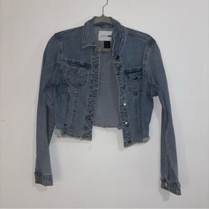 Fashion Nova Cropped Denim Jacket